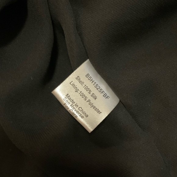 Parker Black Abstract Embellished Mini Halter Cocktail Dress 2 Black Blue Floral - Picture 8 of 9